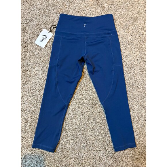 NEW Zyia Active Navy Pocket Light n Tight High-Rise Gym Capri Leggings Size 4 - Picture 12 of 13
